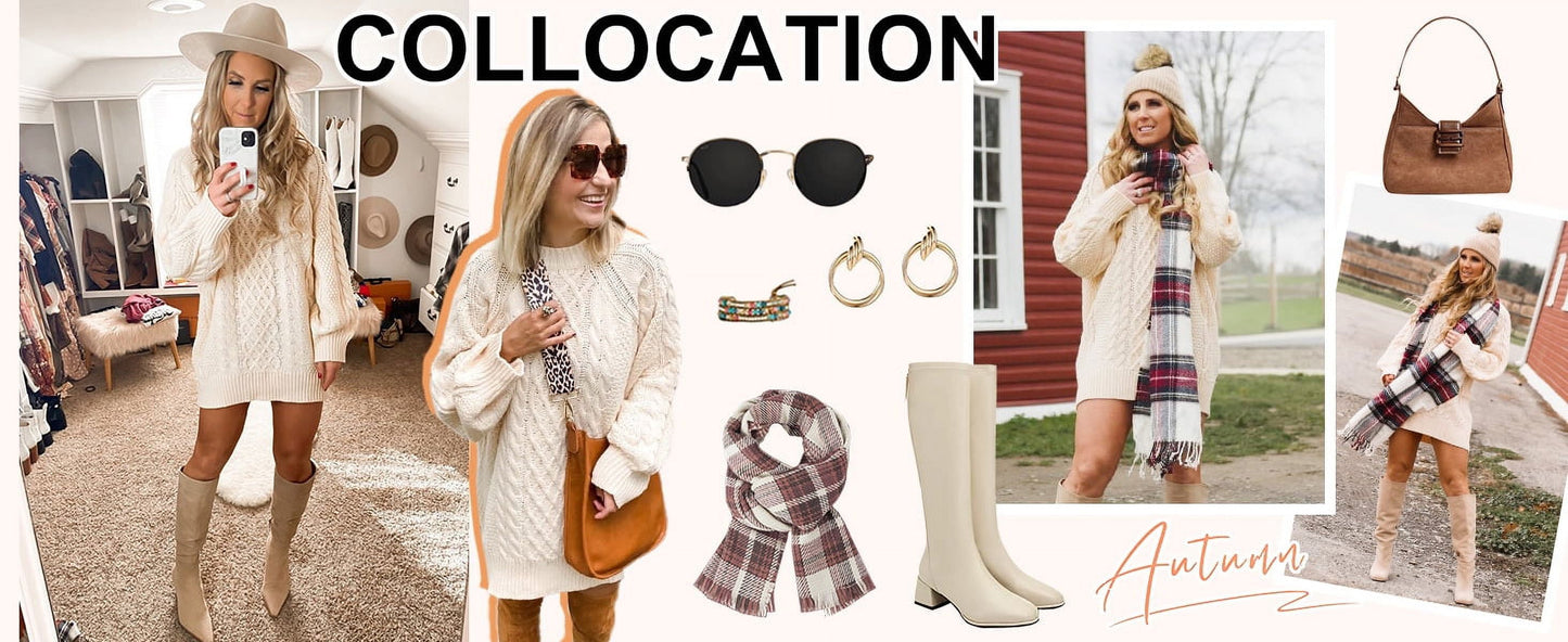 Cozy Chic: Oversized Cable Knit Chunky Pullover Sweater for Women