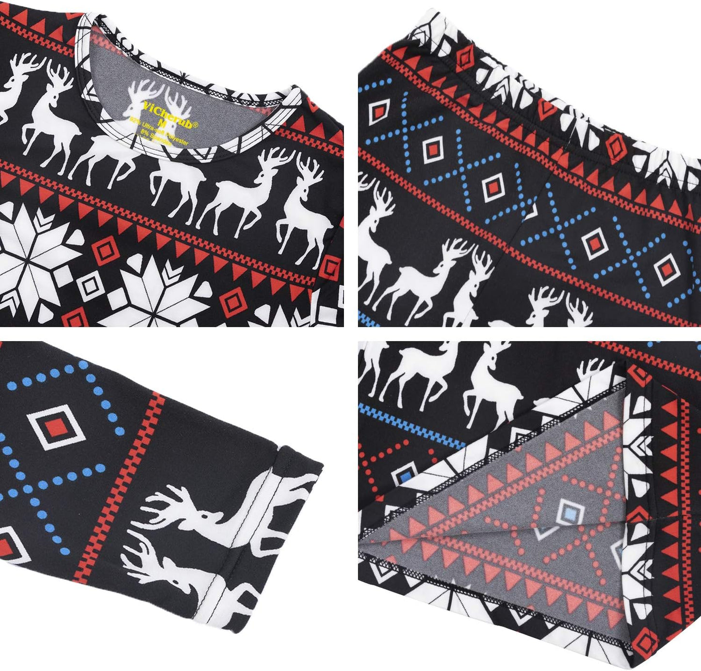 Women's Thermal Fleece-Lined Underwear Set - Long Johns Base Layer for Cold Weather