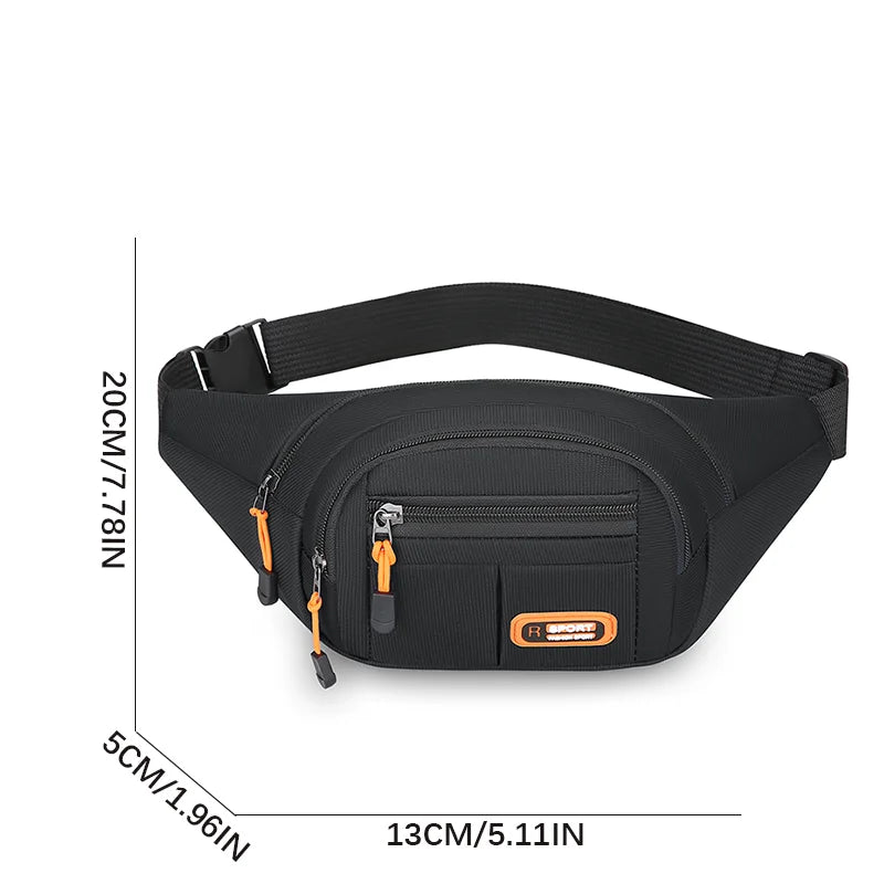 Versatile Mobile Waist Bag for Men & Women - Large Capacity, Splash-Proof, Durable for Business & Construction Use
