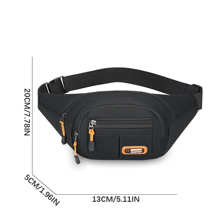 Versatile Mobile Waist Bag for Men & Women - Large Capacity, Splash-Proof, Durable for Business & Construction Use