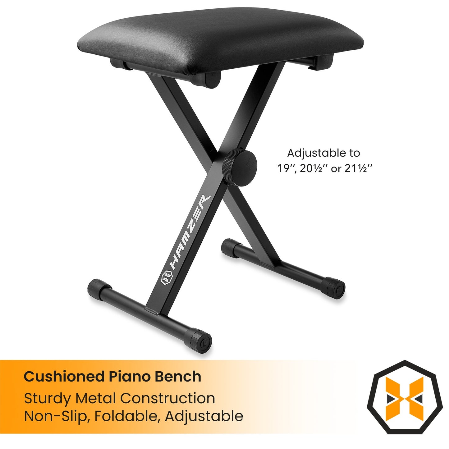 61 Key Electronic Keyboard Piano W/ Stand, Bench & Headphones, Set for Beginners