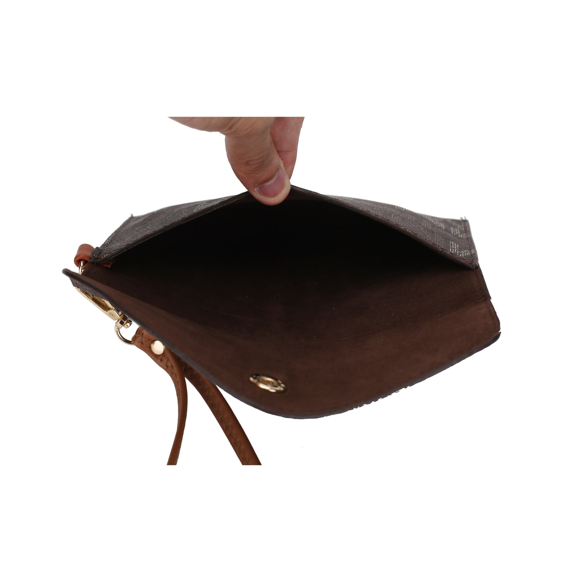 Alexy 4-Piece Women's Tote Bag Set - Stylish Tan Handbag with Pouch Purse & Wristlet Wallet