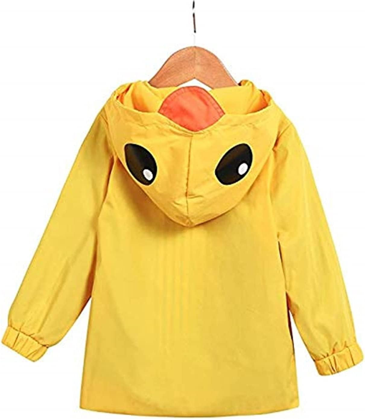 Toddler Duck Rain Jacket - Cute Cartoon Animal Hoodie for Boys and Girls, Ideal for Fall and Winter School Outfits