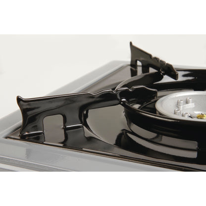 Portable Butane Camping Stove - 1 Burner, Compact & Lightweight for Outdoor Adventures - Gray