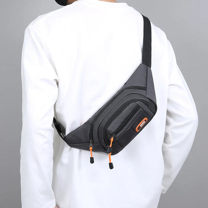 Versatile Mobile Waist Bag for Men & Women - Large Capacity, Splash-Proof, Durable for Business & Construction Use