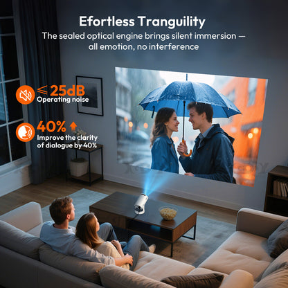 4K Mini Projector 12000 Lumen LED 1080P Wifi Bluetooth UHD Portable Home Theater