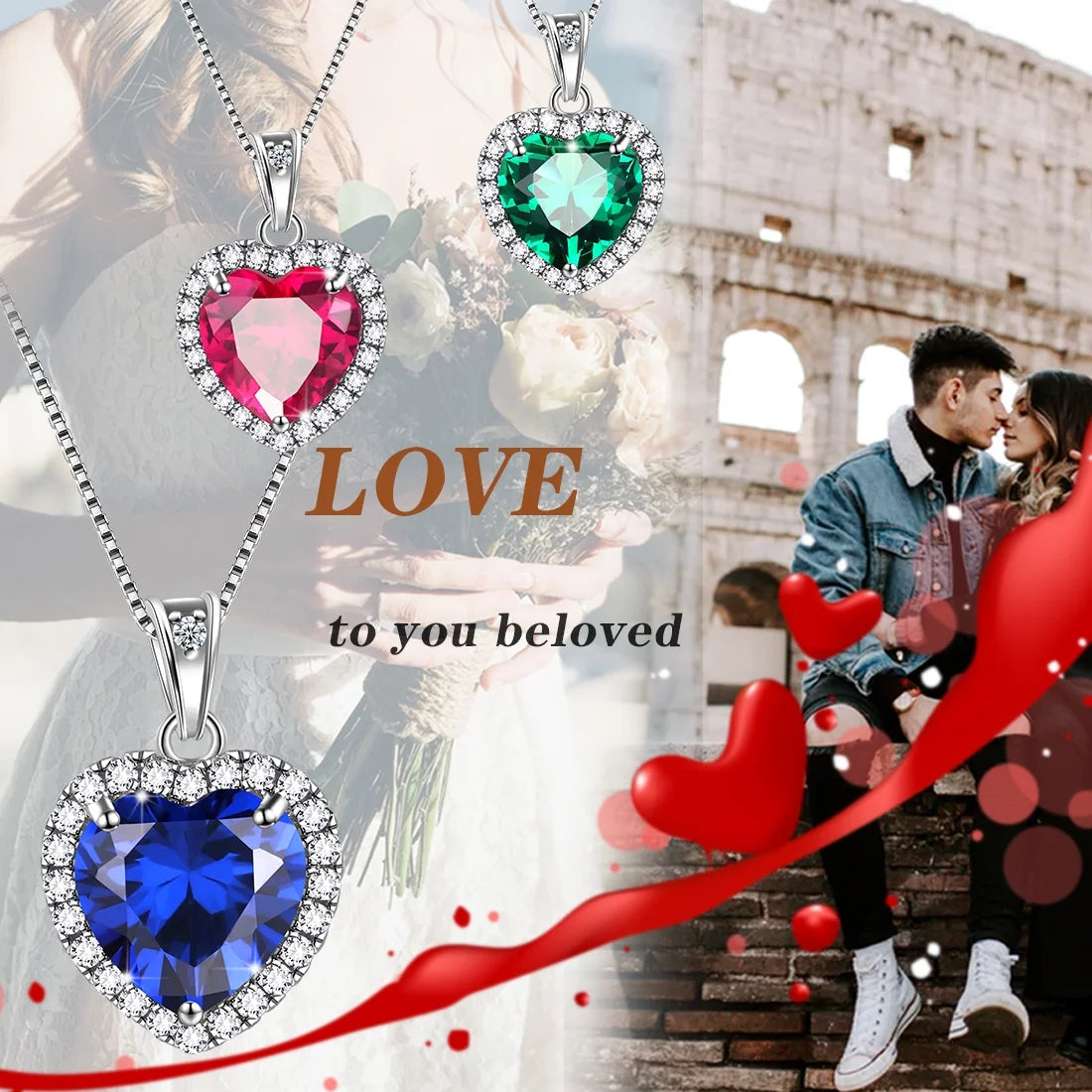 Stunning September Birthstone Blue Heart Necklace in 925 Sterling Silver - Perfect Gift for Birthdays and Mother's Day