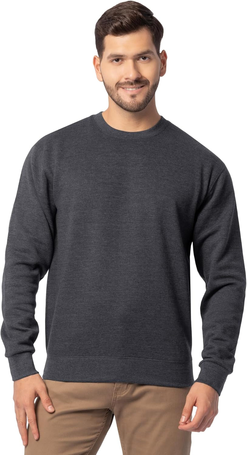 Men's Eversoft Fleece Crewneck Sweatshirts - Moisture-Wicking and Breathable, Available in Sizes S-4X