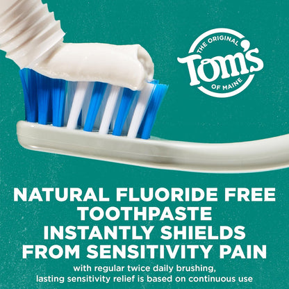 Fluoride-Free Rapid Relief Sensitive Toothpaste, Fresh Mint, 4 oz, Pack of 3 (Packaging May Vary)