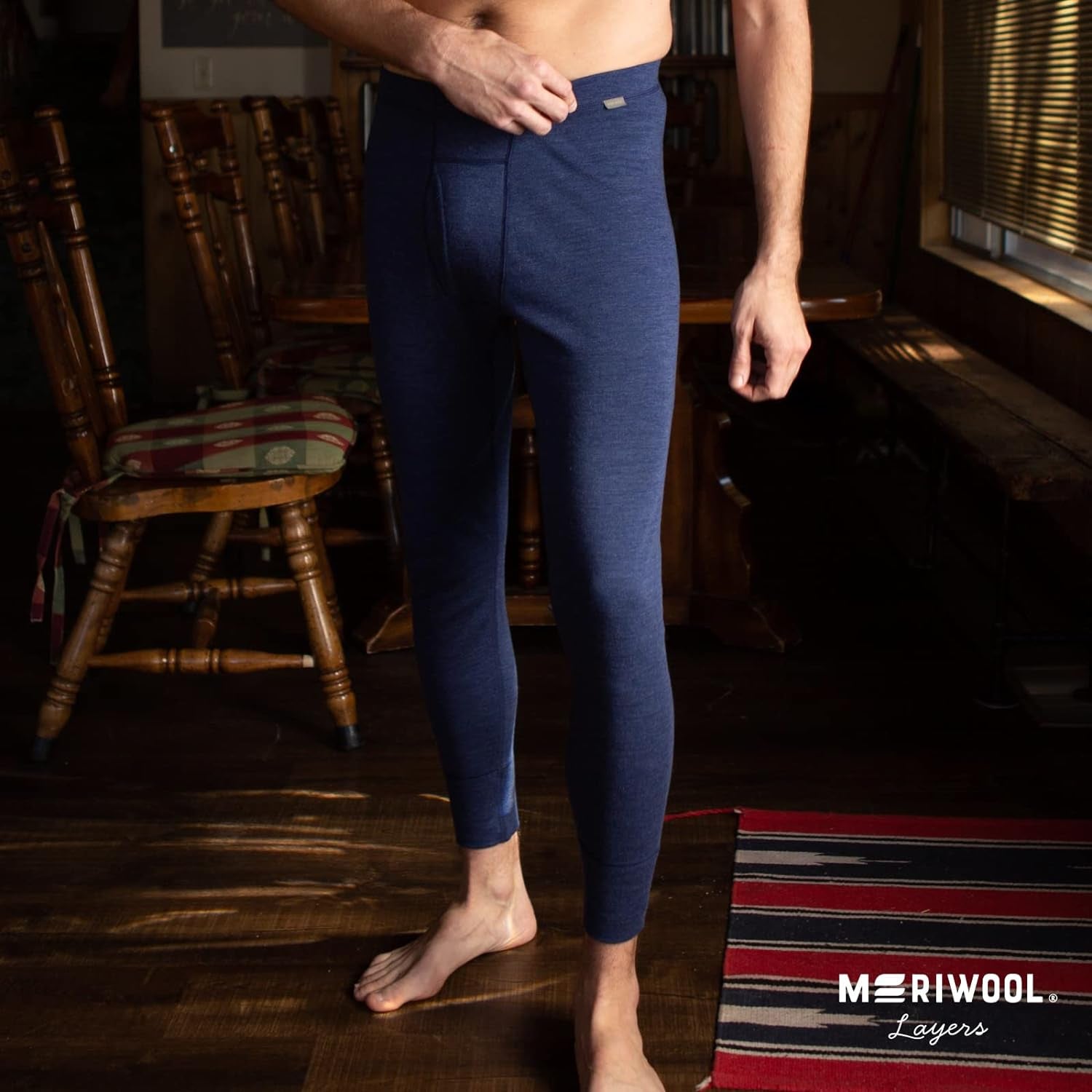 Men's 100% Merino Wool Thermal Base Layer Pants