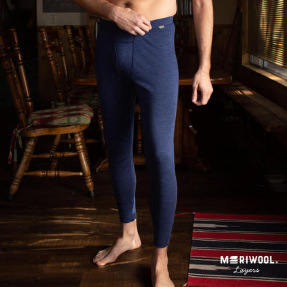 Men's 100% Merino Wool Thermal Base Layer Pants