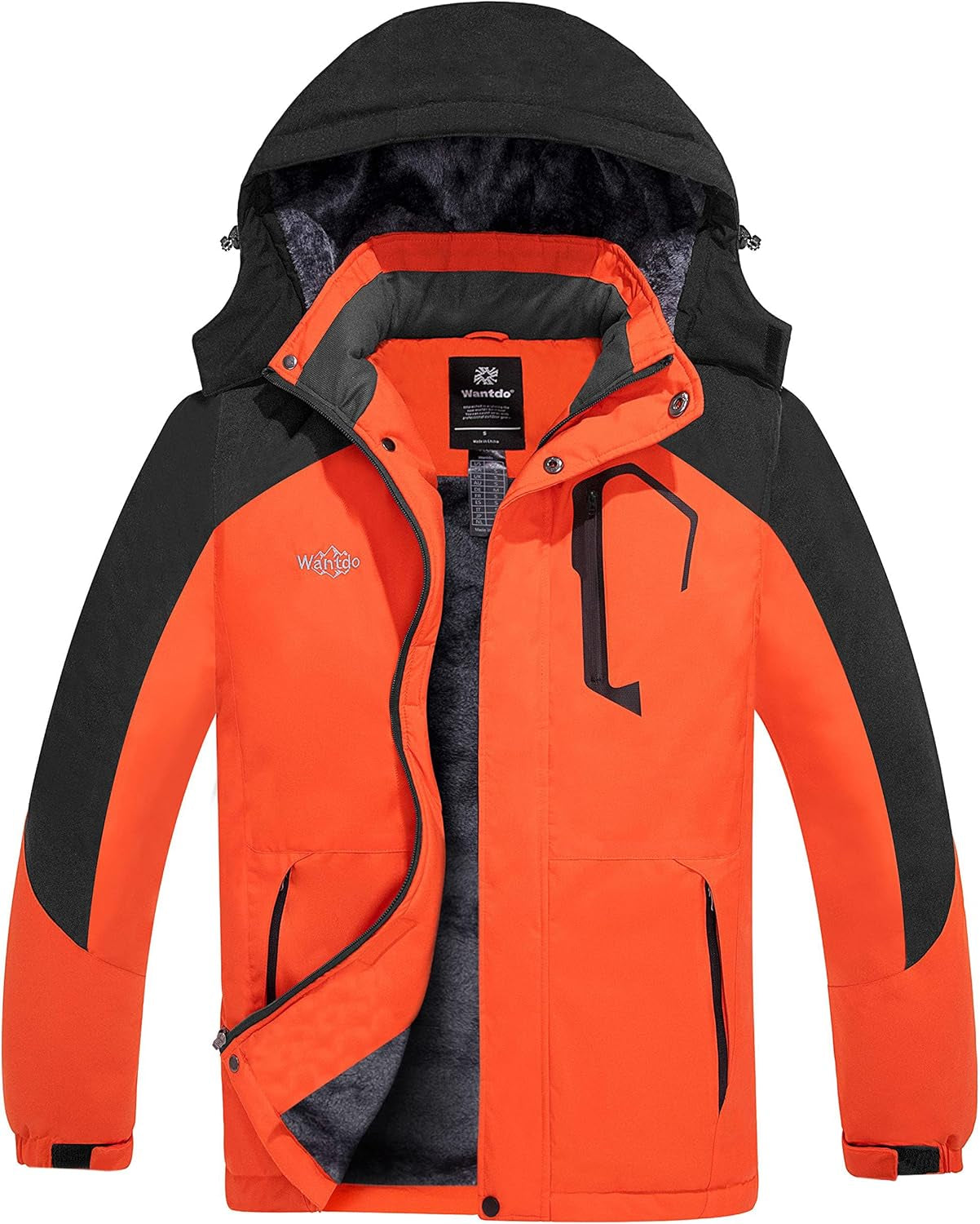 Men's Waterproof Ski Jacket - Windproof Winter Hooded Coat