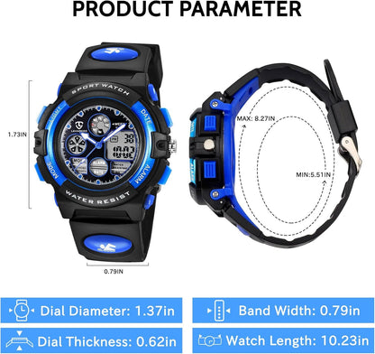 Kids Watch, Boys Watches Ages 5-15, Analog Digital Watch for Kids Watch Boys Gir