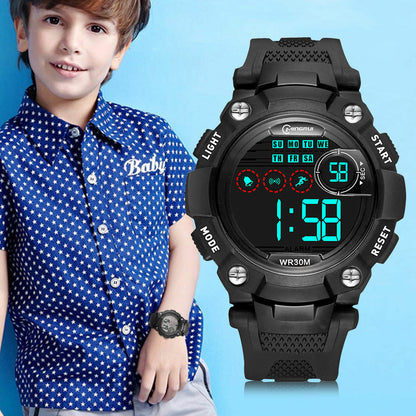 Kids LED Digital Electronic Watch Waterproof Children Boy Girl Sports Wristwatch