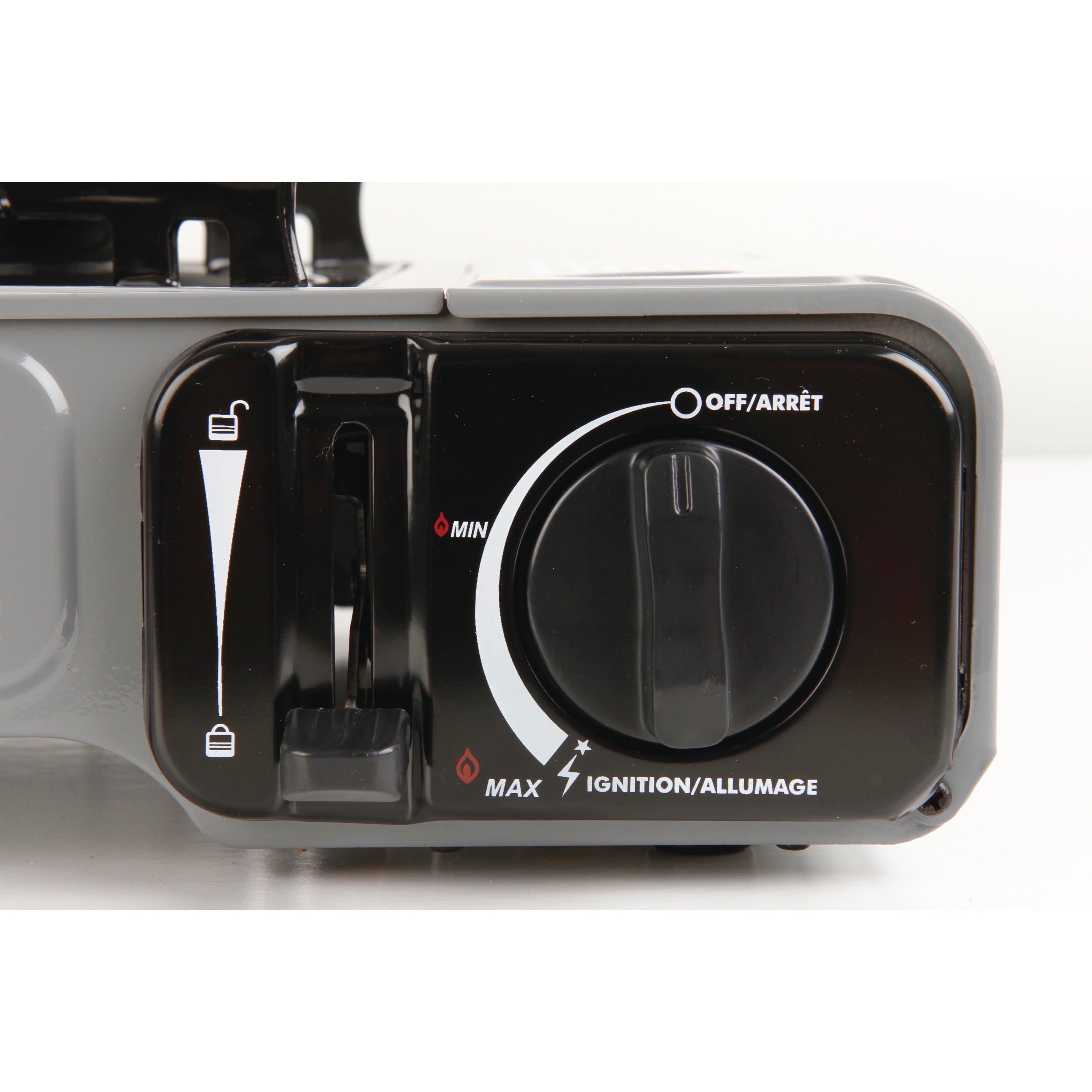 Portable Butane Camping Stove - 1 Burner, Compact & Lightweight for Outdoor Adventures - Gray