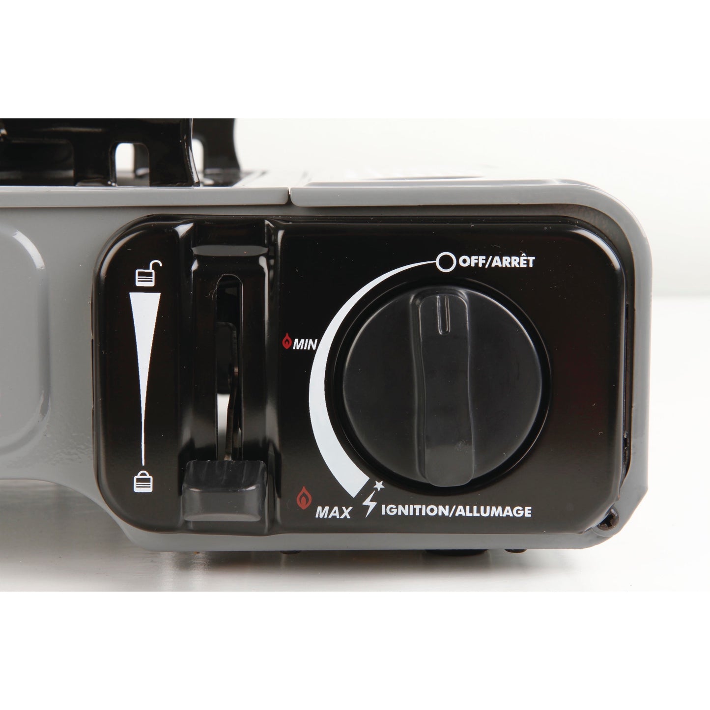 Portable Butane Camping Stove - 1 Burner, Compact & Lightweight for Outdoor Adventures - Gray