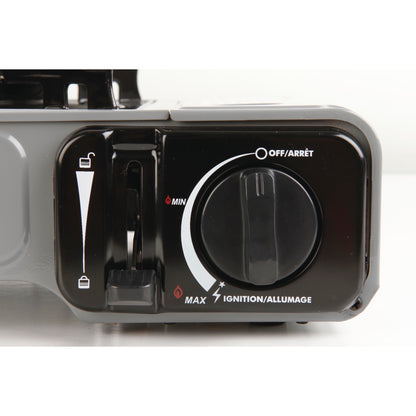 Portable Butane Camping Stove - 1 Burner, Compact & Lightweight for Outdoor Adventures - Gray