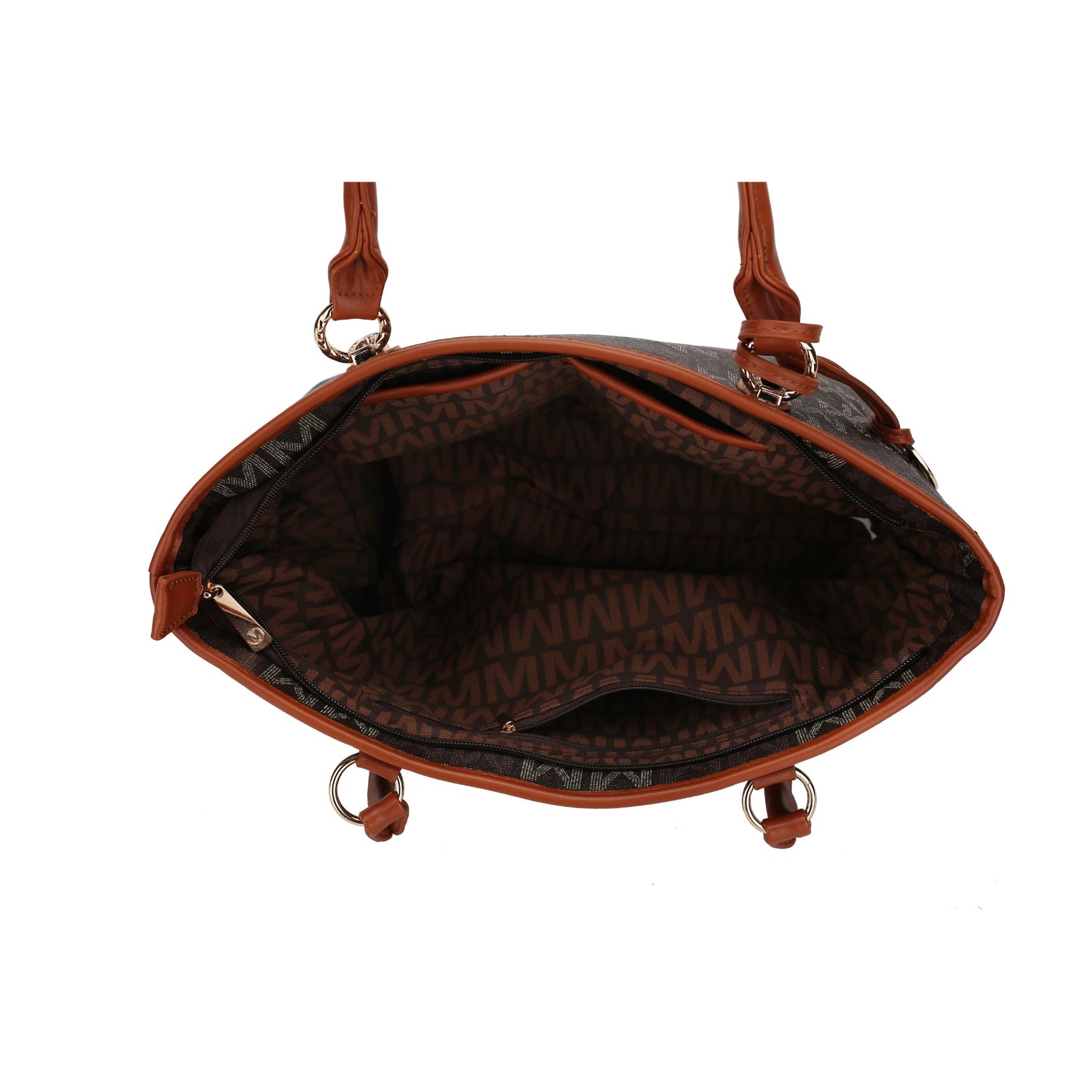 Alexy 4-Piece Women's Tote Bag Set - Stylish Tan Handbag with Pouch Purse & Wristlet Wallet