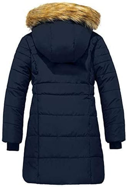 Girls' Waterproof Long Winter Coat Parka Puffer Jacket