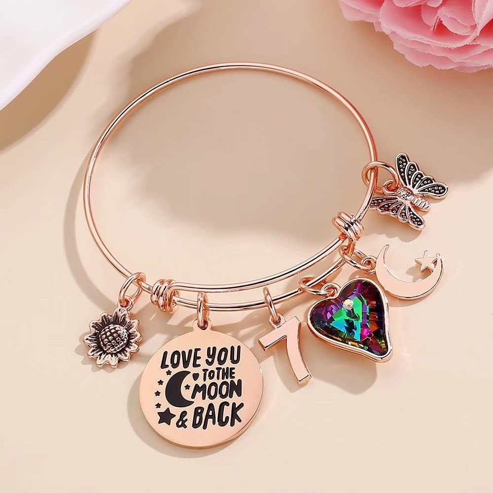 Elegant Charm Bracelets for Women's Milestone Birthdays - Thoughtful Gifts for Daughters, Sisters, Friends, Teens, Mothers, and Grandmothers