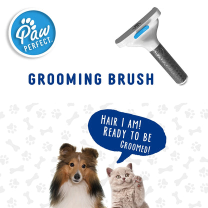 Self-Cleaning Pet Grooming Brush - Effortlessly Removes Loose Fur and Hair for Dogs and Cats