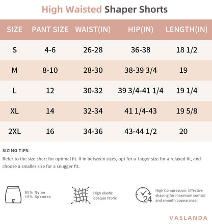 High-Waisted Tummy Control Shapewear Shorts - 2 Pack Body Shaper for Ultimate Thigh Slimming