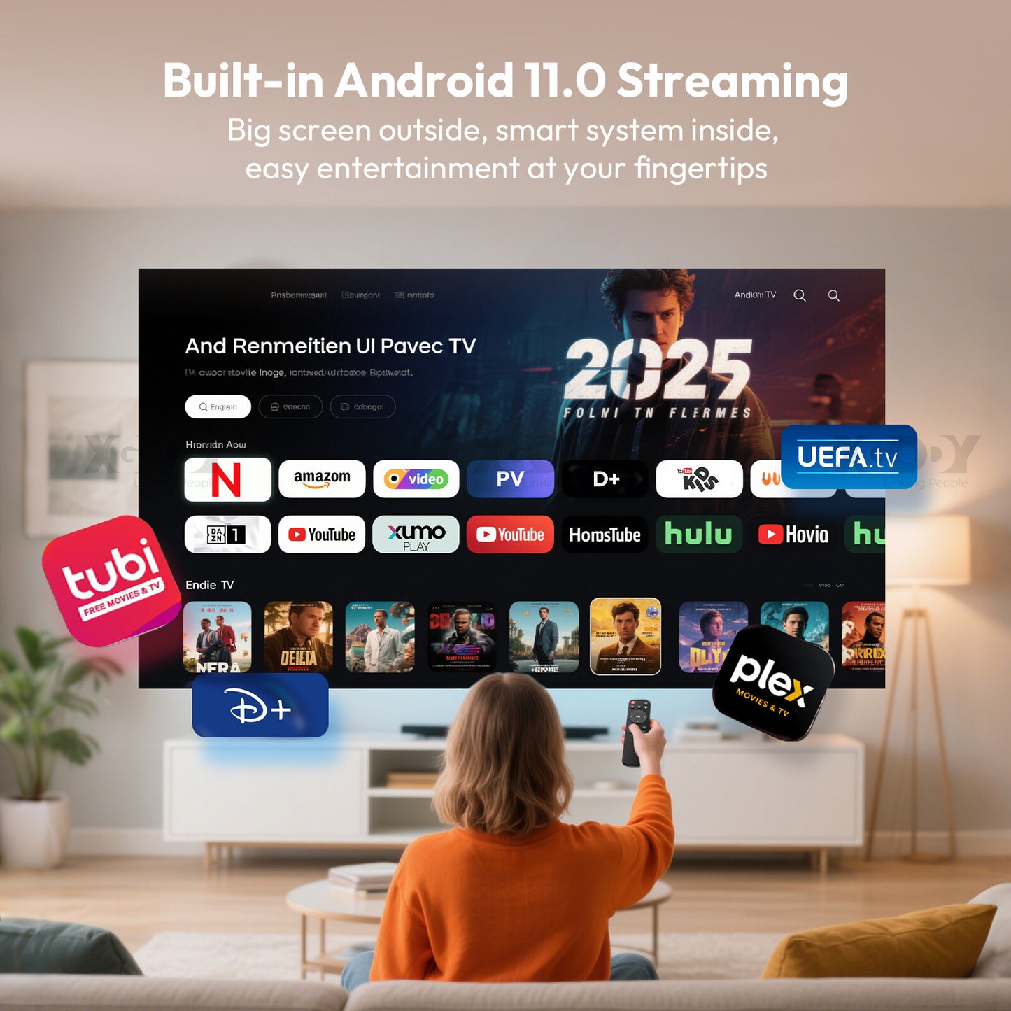 4K Mini Projector 12000 Lumen LED 1080P Wifi Bluetooth UHD Portable Home Theater