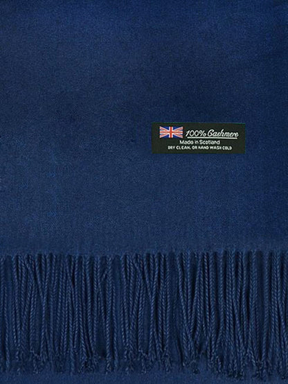 Mens Womens Oversize 100% Cashmere Scotland Wool Blanket Shawl Wrap Solid Scarf
