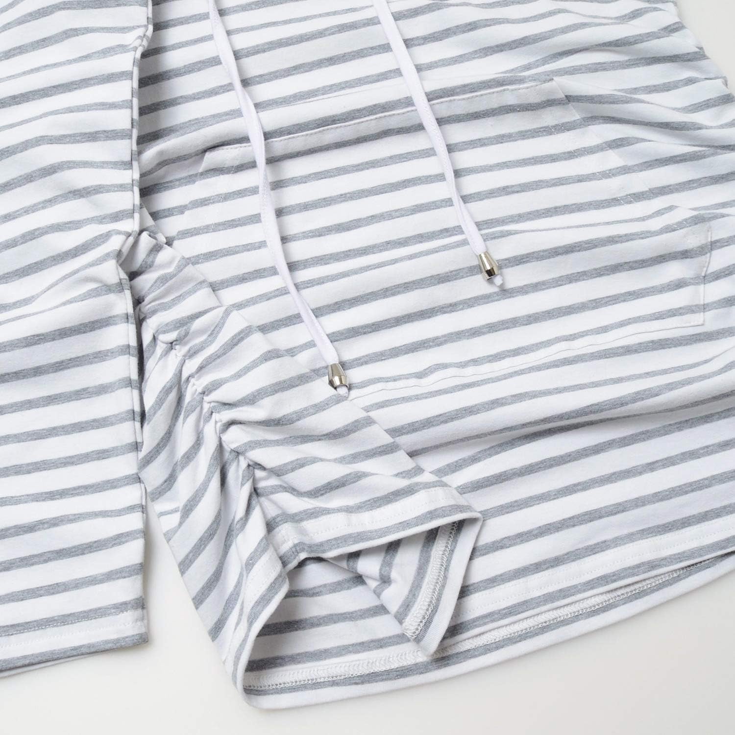 Women's Maternity Long Sleeve Hoodie - Casual Pregnancy Sweatshirt