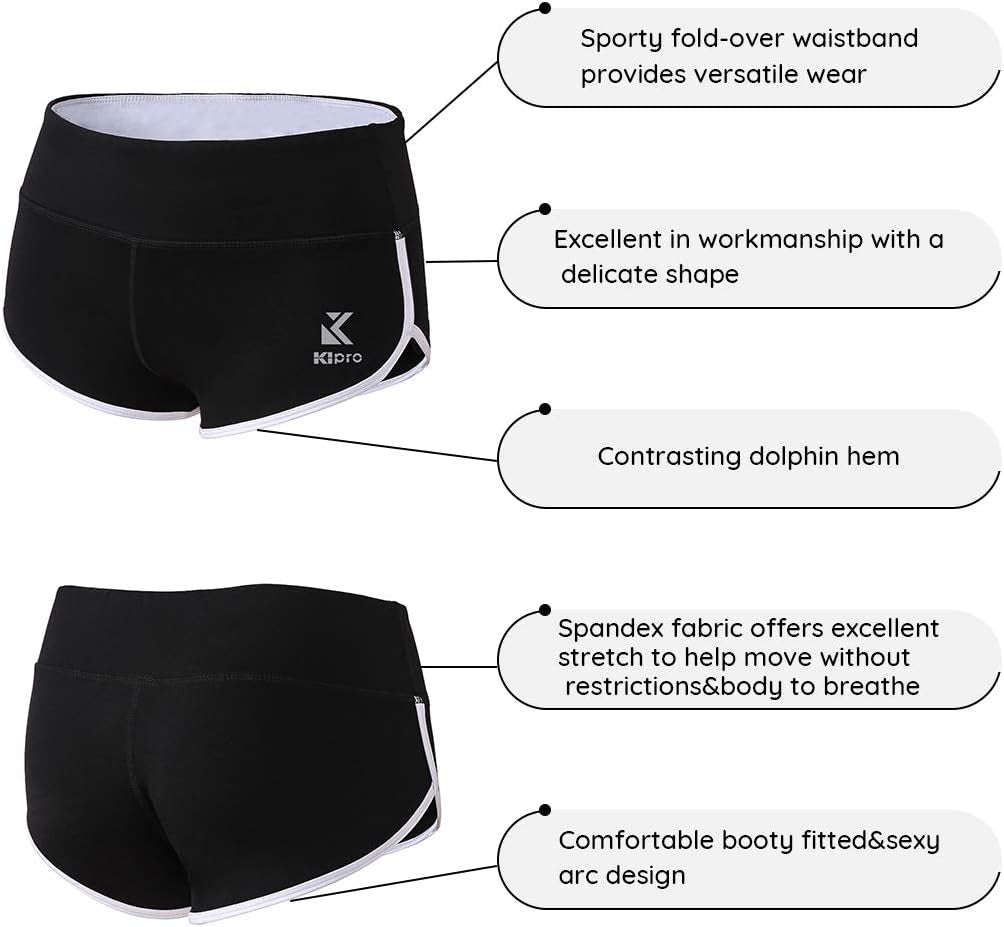 Women's Performance Active Shorts for Fitness, Yoga, and Running