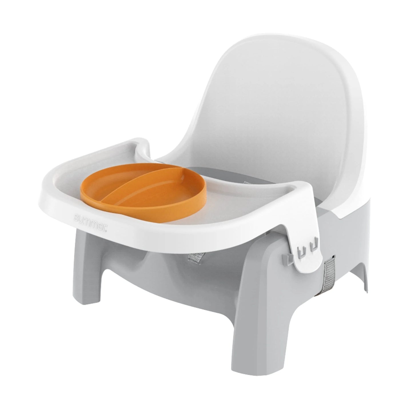 Deluxe Learn-To-Dine Feeding Seat - Perfect for Ages 6 Months to 3 Years in Vibrant Orange and Teal