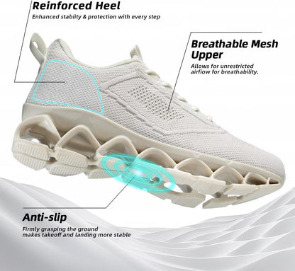 Womens Walking Shoes Fashion Running Tennis Blade Sneakers Mesh Breathable Athletic Sport Gym