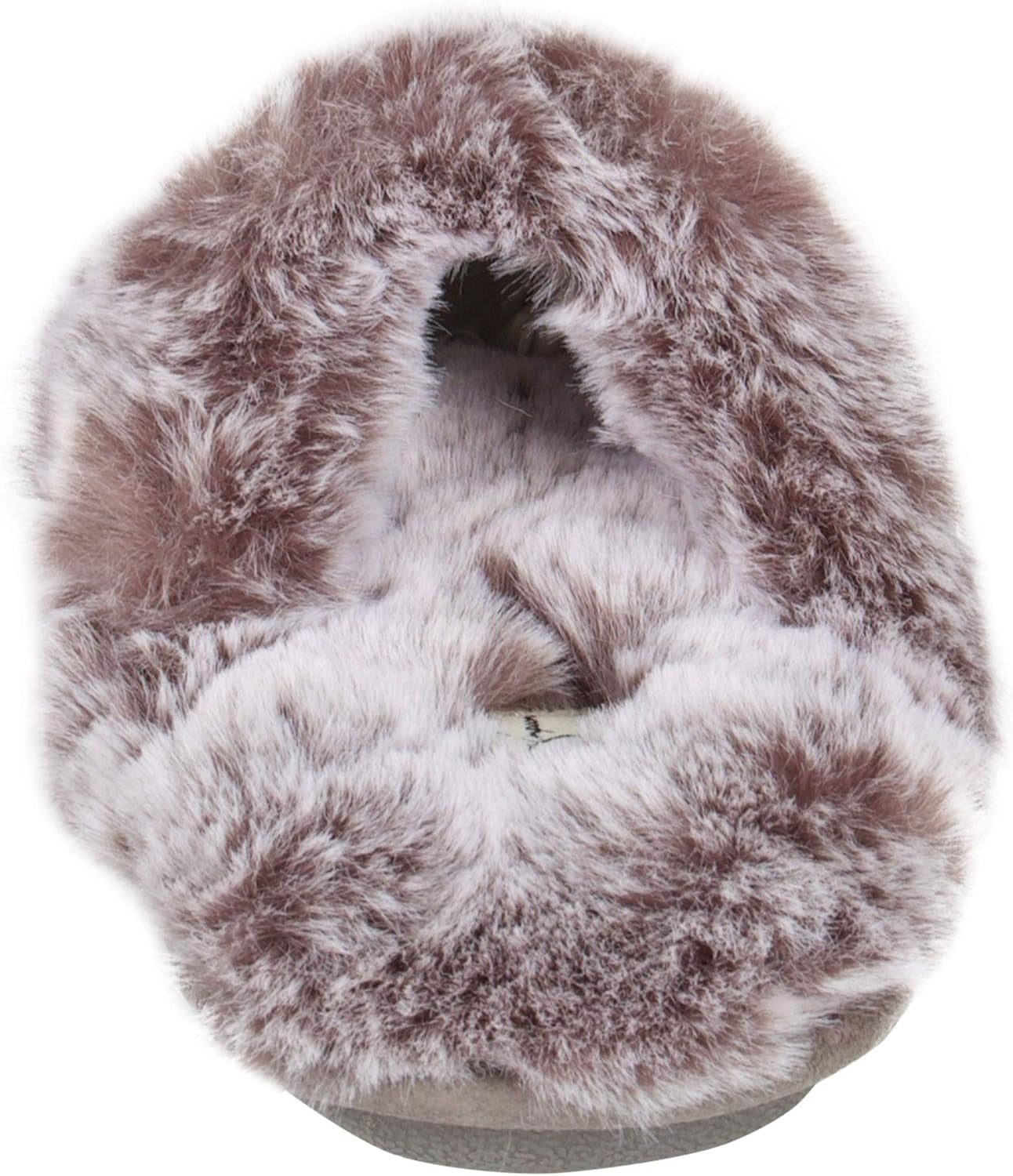 Women's Cozy Faux Fur House Slippers with Memory Foam and Anti-Skid Sole