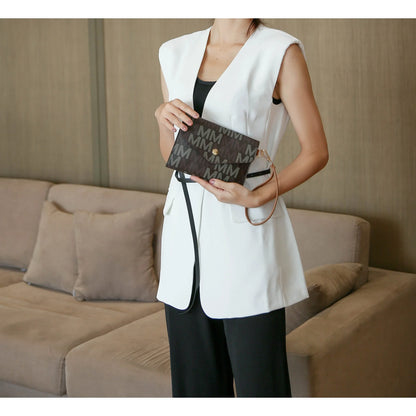 Alexy 4-Piece Women's Tote Bag Set - Stylish Tan Handbag with Pouch Purse & Wristlet Wallet