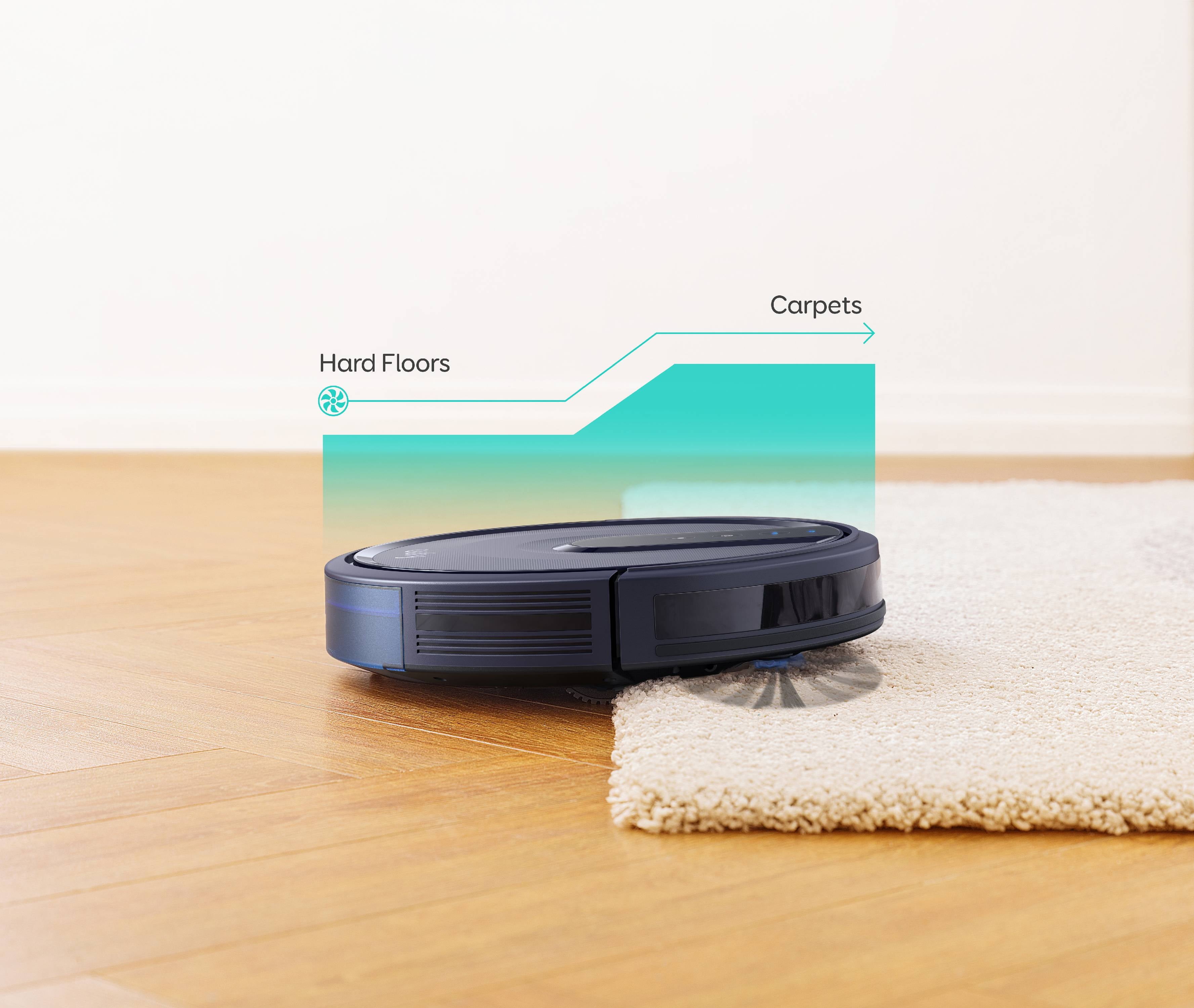 25C Wi-Fi Robot Vacuum - Ultra Quiet, Slim Design, Perfect for Pet Hair Removal!