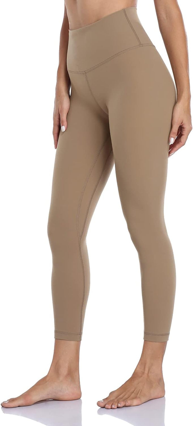 Essential High-Waisted Compression Leggings for Athletic and Yoga Workouts, 25" Length