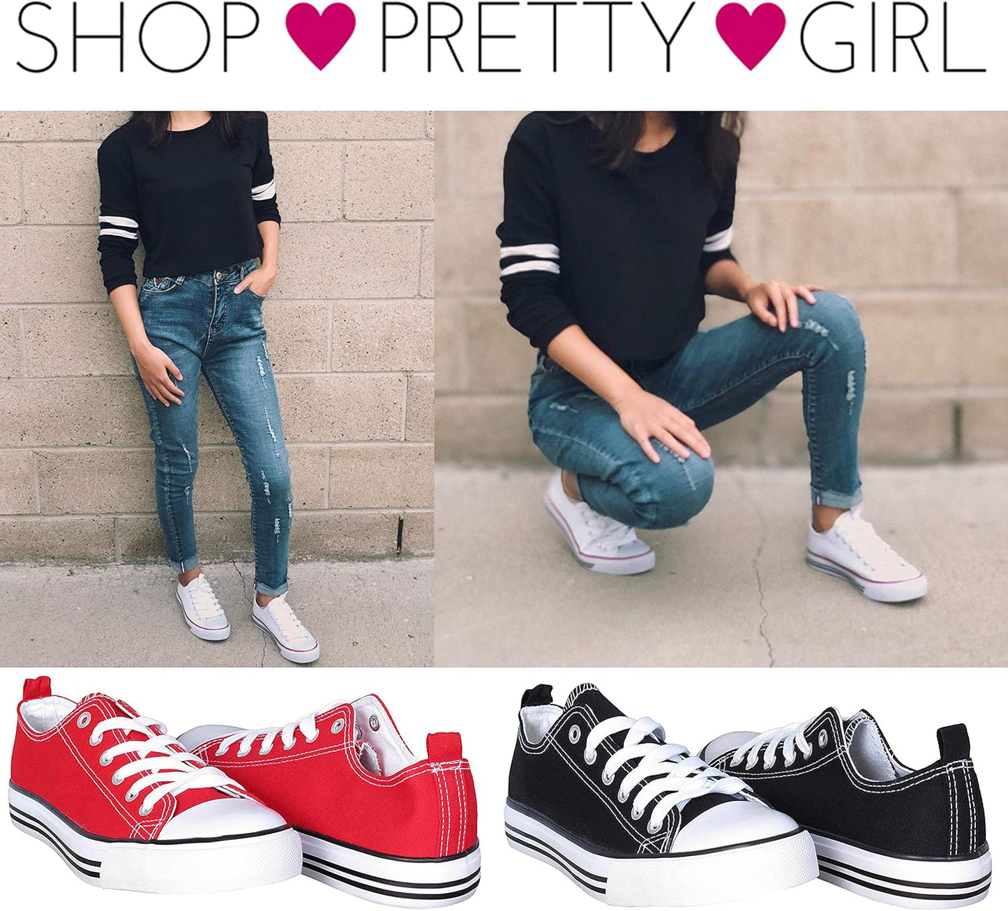 Women'S Casual Canvas Shoes Solid Colors Low Top Lace up Flat Fashion Sneakers (7, White)