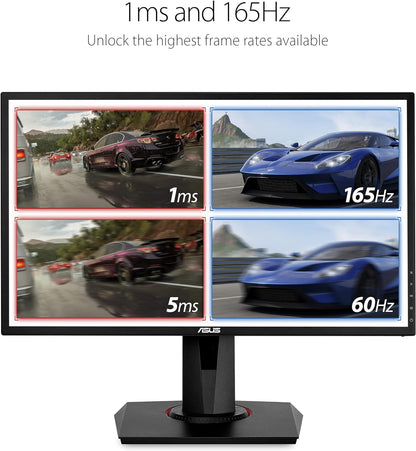 VG248QG 24-Inch G-SYNC Gaming Monitor, 165Hz, 1080P, 0.5ms Response Time, Eye Care Technology, DP, HDMI, DVI, Black