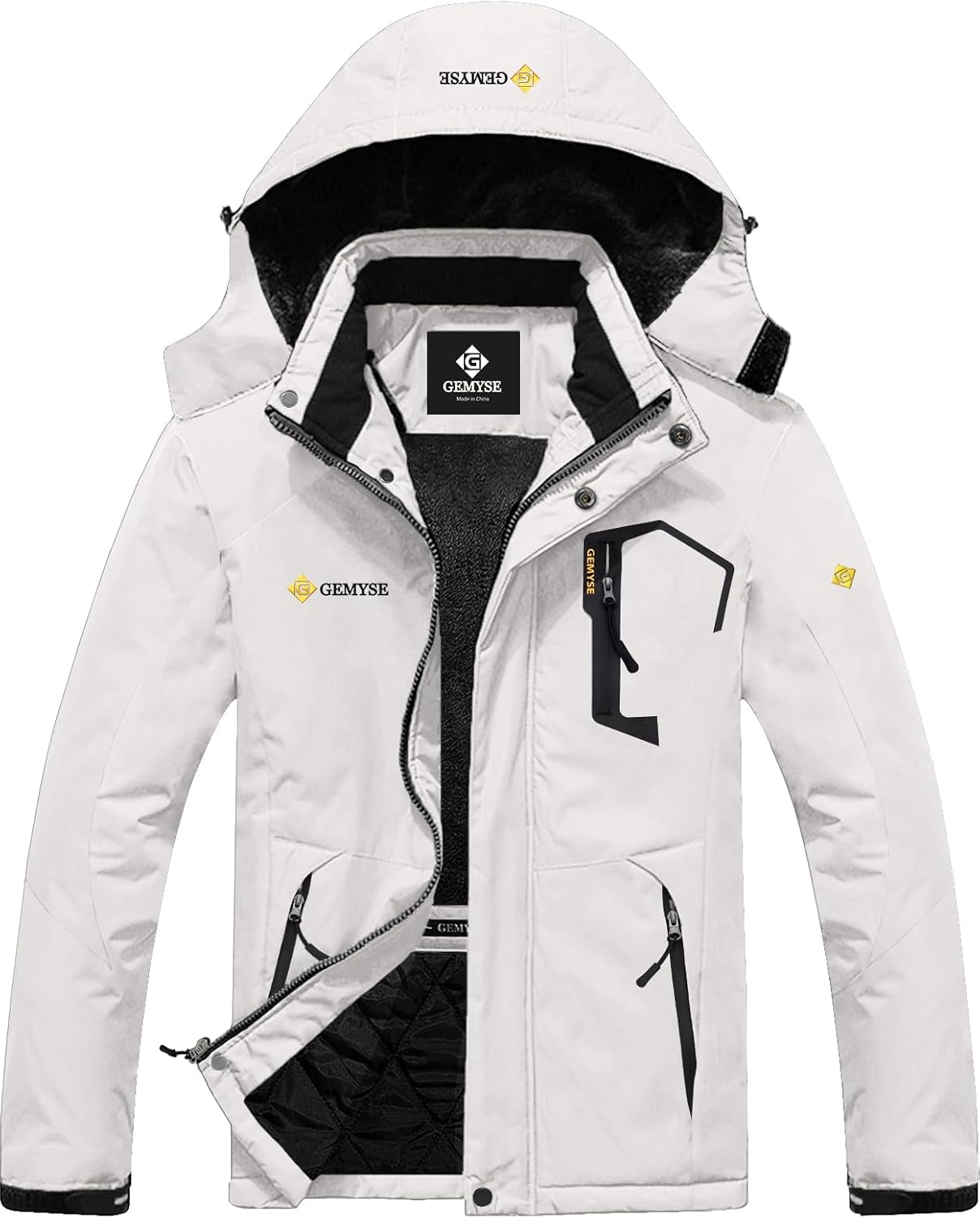 Men's Waterproof Mountain Ski Jacket - Windproof and Rain-Resistant Winter Outerwear