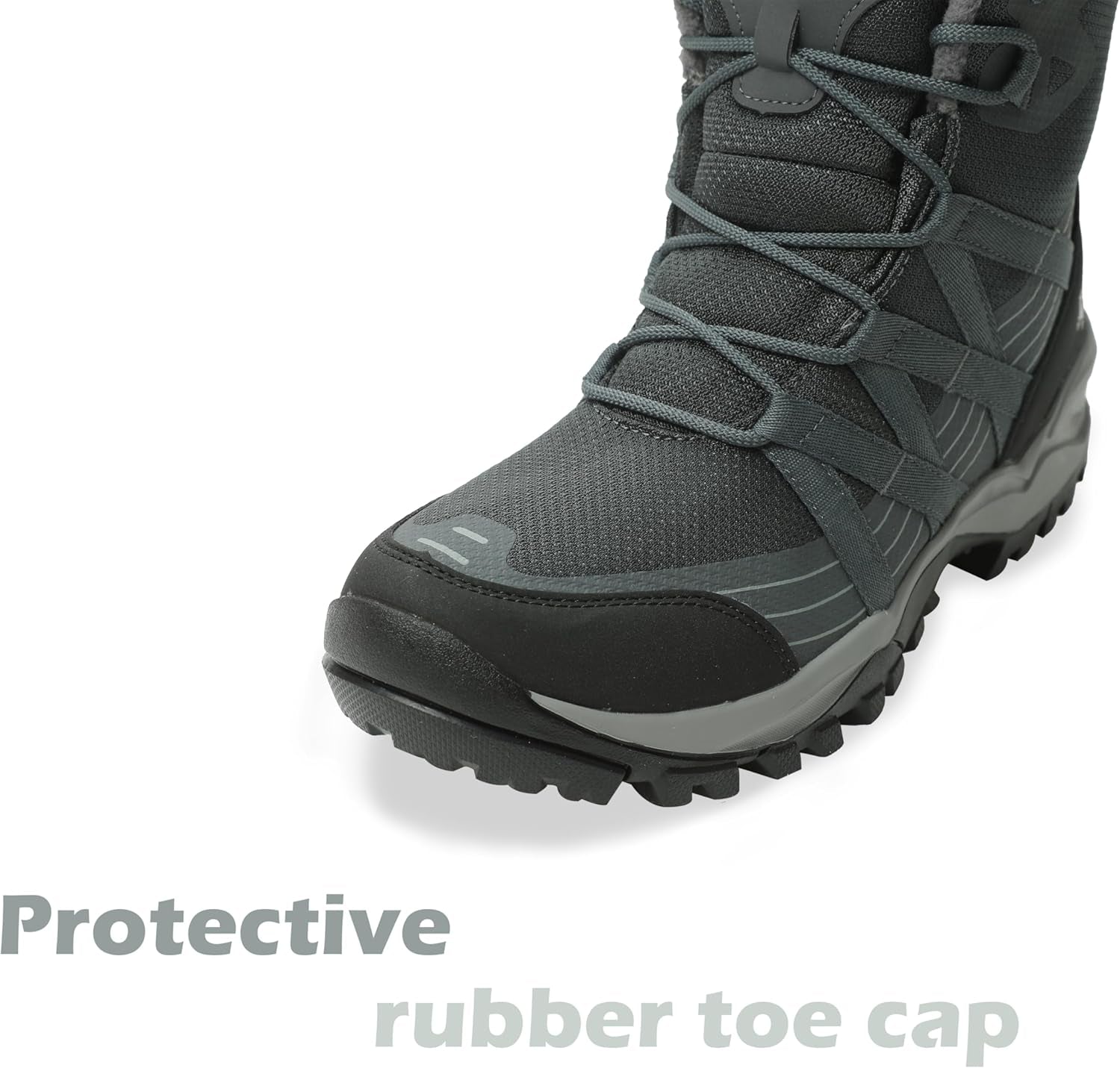 Women'S Waterproof Hiking Boots Non-Slip Work Boots Comfortable Outdoor Ankle Boots Arch Support