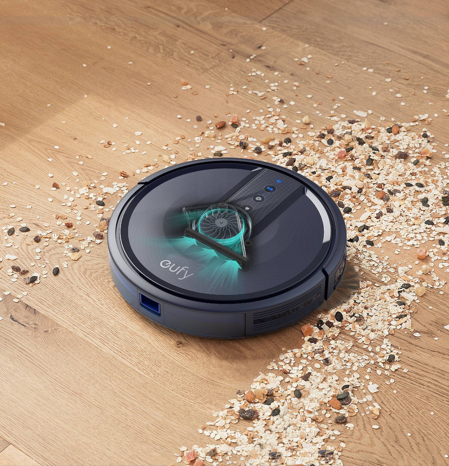 25C Wi-Fi Robot Vacuum - Ultra Quiet, Slim Design, Perfect for Pet Hair Removal!