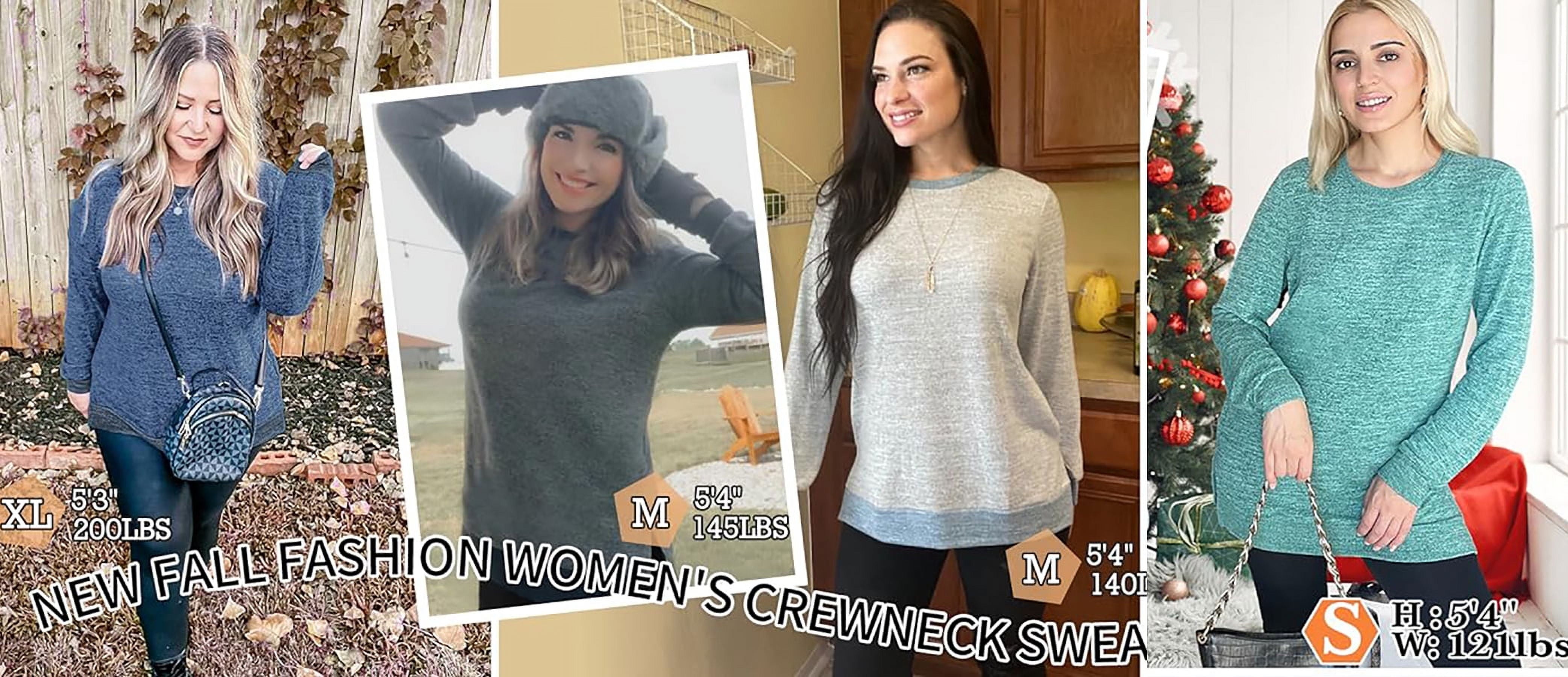 Stylish Color Block Long Sleeve Sweatshirt for Women - Side Split Tunic Top