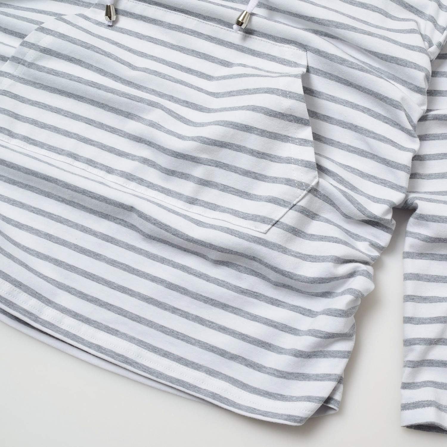 Women's Maternity Long Sleeve Hoodie - Casual Pregnancy Sweatshirt