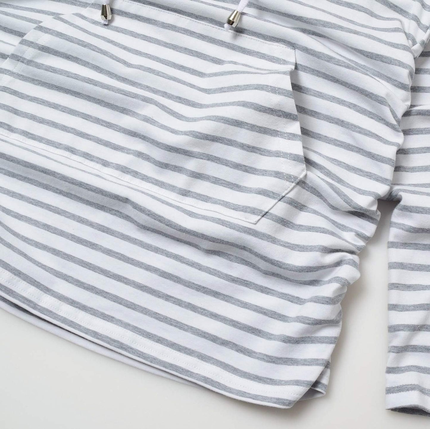 Women's Maternity Long Sleeve Hoodie - Casual Pregnancy Sweatshirt