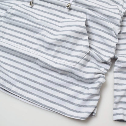 Women's Maternity Long Sleeve Hoodie - Casual Pregnancy Sweatshirt