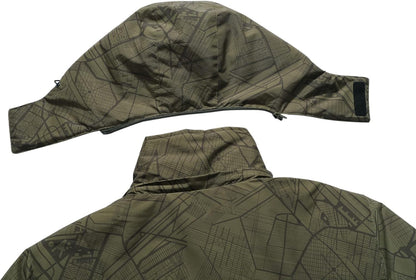 Men's Waterproof Ski Jacket - Warm Winter Hooded Windbreaker for Snowboarding and Mountain Activities