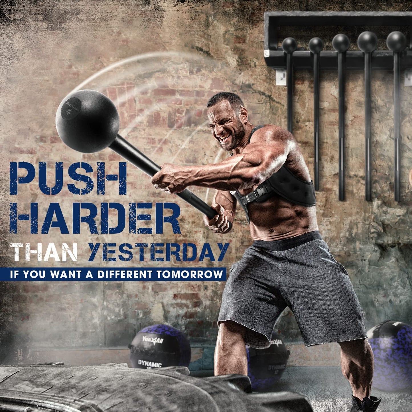 Steel Mace Bell for Comprehensive Strength Training - Enhance Full Body, Muscle, Shoulder, Grip, and Forearm Workouts for Rehabilitation and Stretching, Available in 5 to 30 lbs for Both Men and Women