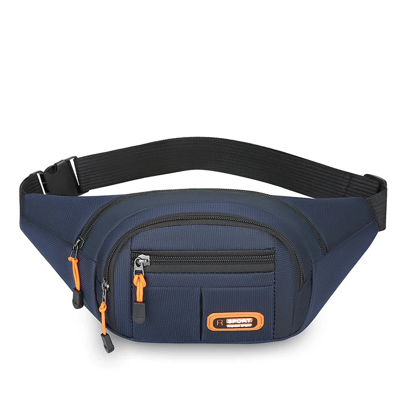 Versatile Mobile Waist Bag for Men & Women - Large Capacity, Splash-Proof, Durable for Business & Construction Use