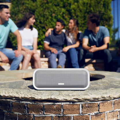Soundbox Pro+ Bluetooth Speaker - 24W High-Performance Sound, Enhanced Bass, IPX6 Waterproof, 15 Hours Playtime, Wireless Stereo Pairing, Colorful LED Lights, 66 FT Range - Grey