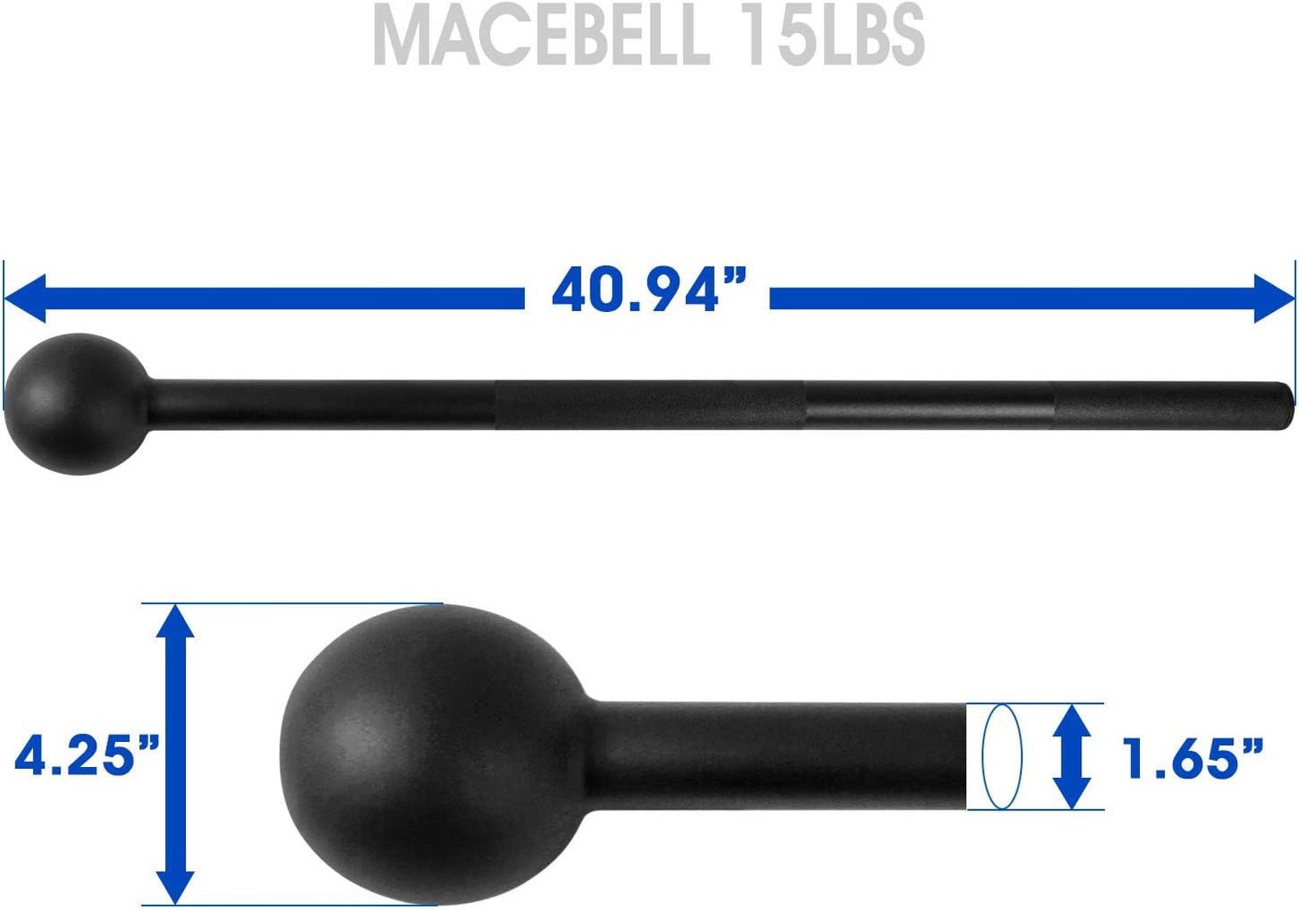 Steel Mace Bell for Comprehensive Strength Training - Enhance Full Body, Muscle, Shoulder, Grip, and Forearm Workouts for Rehabilitation and Stretching, Available in 5 to 30 lbs for Both Men and Women